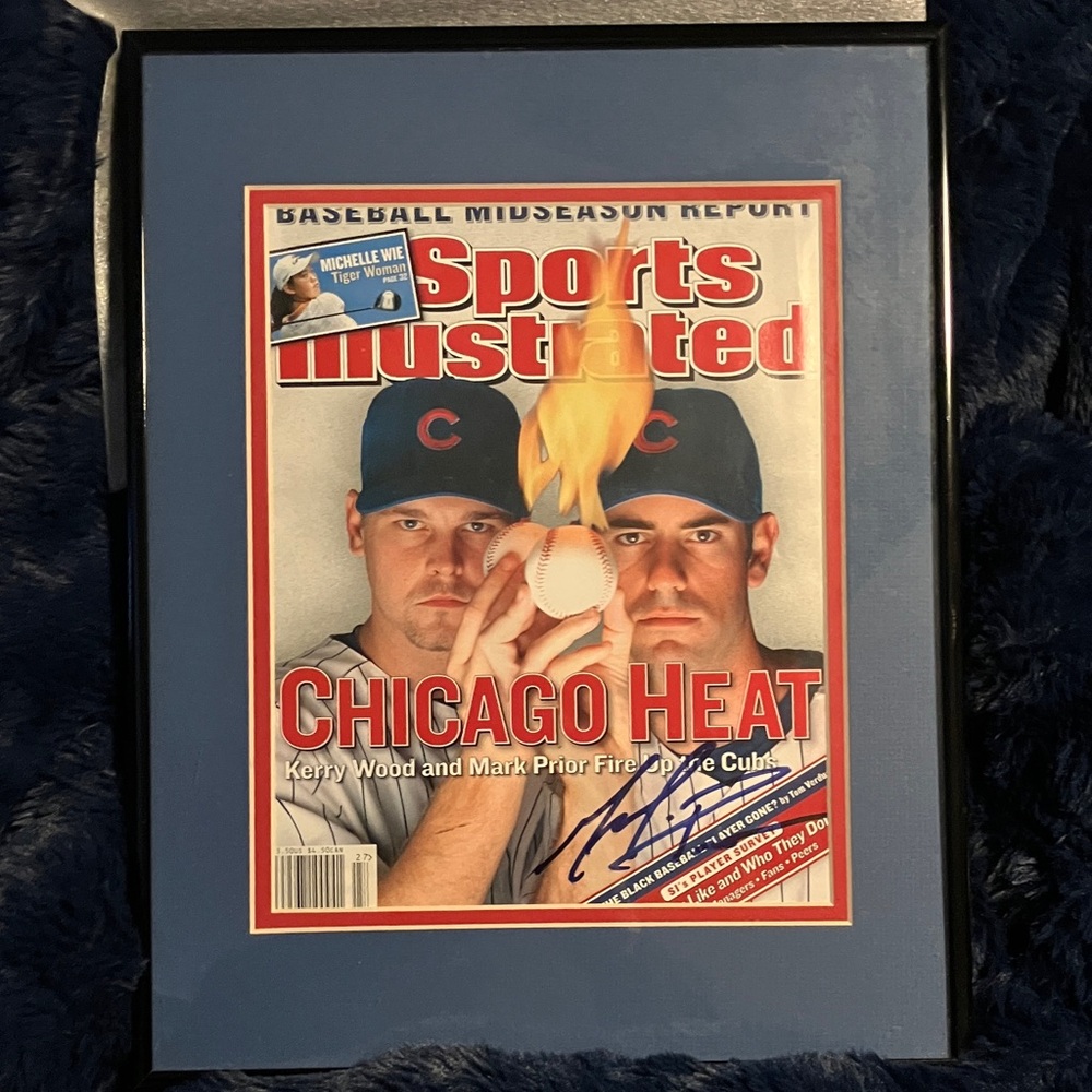 Mark Prior autographed Sports Illustrated Chicago Heat Cover w/ COA